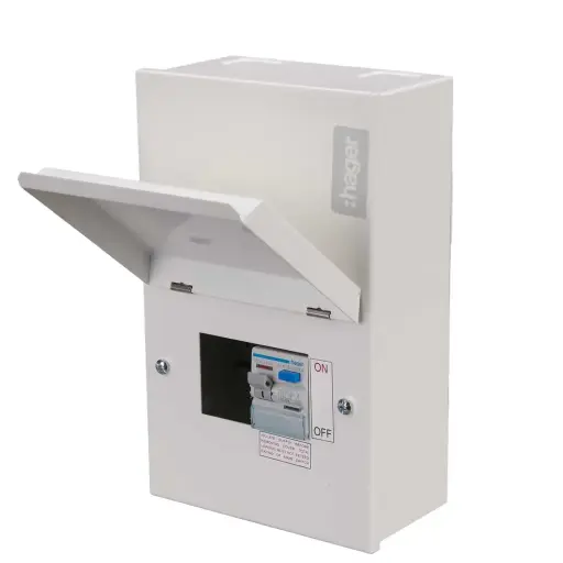 [VML402AH] Hager 2 Way 40A 30mA Type A RCD Incomer Metal Clad Consumer Unit